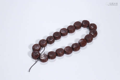 NUT CARVING TAIJI BRACELET