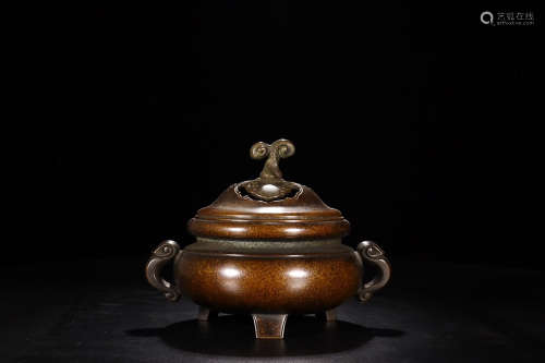 BRONZE RUYI EAR CENSER