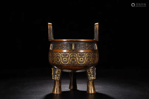 GILT BRONZE DING CENSER