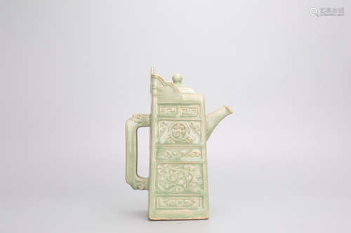 LONGQUAN YAO SQUARE TEAPOT