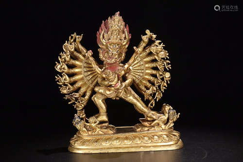 GILT BRONZE BUDDHA ORNAMENT