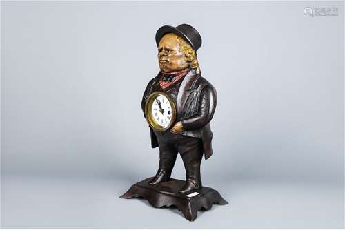 A European Figure of Man Shape Clock