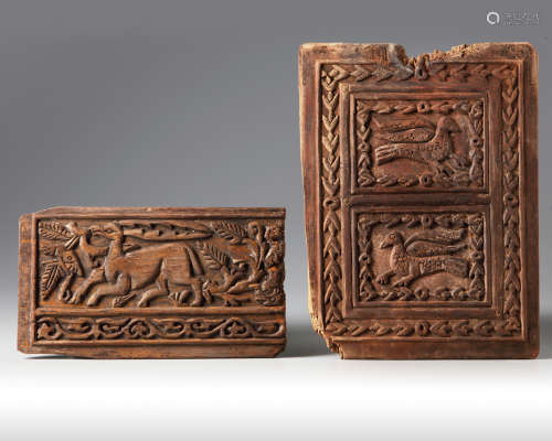 Two Fatmid carved panels