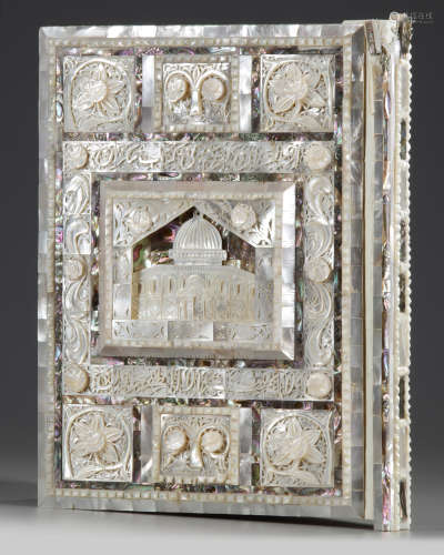 An Islamic mother-of-pearl and ivory inlaid Quran