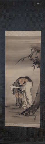A Japanese scroll of Nishimura Nantei