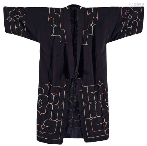 A Japanese blue Ainu kimono