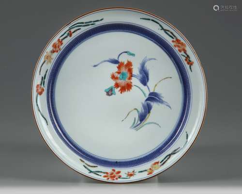 A Japanese Kakiemon dish