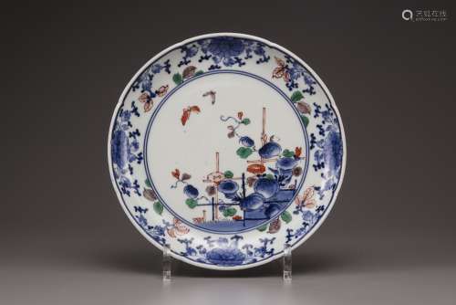 A Japanese porcelain plate