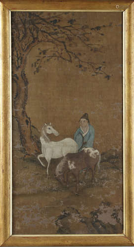 A Chinese figural painting