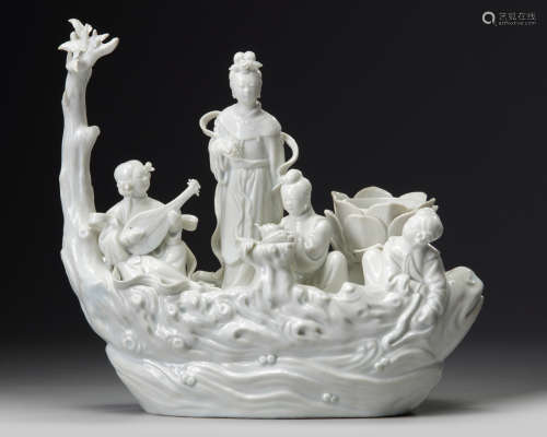 A Chinese Dehua white-glazed Xi Wangmu group