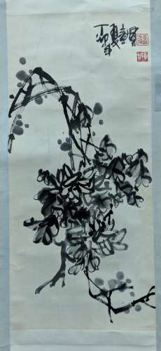 章賢 花卉 紙本 立軸
