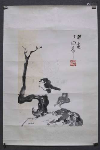DING YANYONG(1902-1978), BIRD AND FLOWER