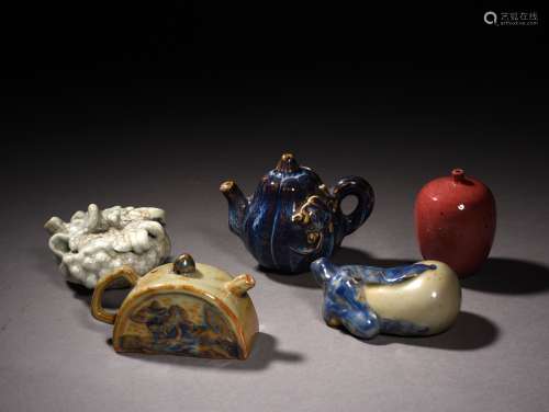 A GROUP OF LITERATI VESSELS, 18-19TH CENTURY