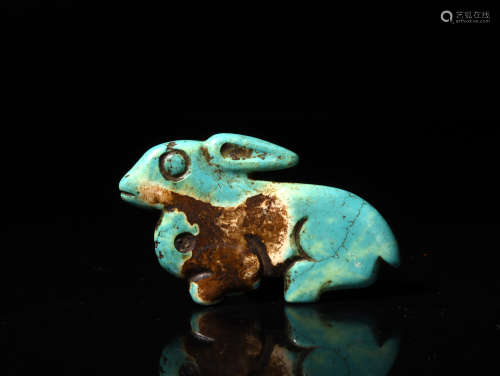 A TURQUOISE RABBIT
