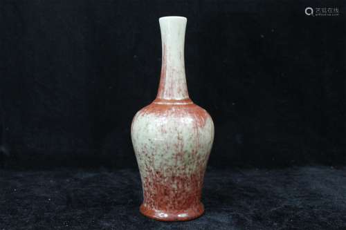 A Chinese Flambe Glazed Porcelain Vase