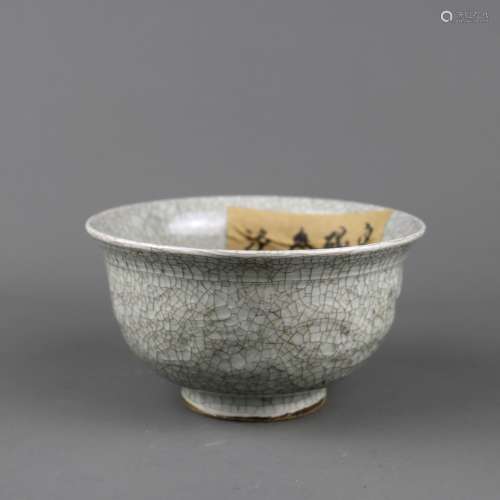 A Chinese Ge-Type Glazed Porcelain Bowl