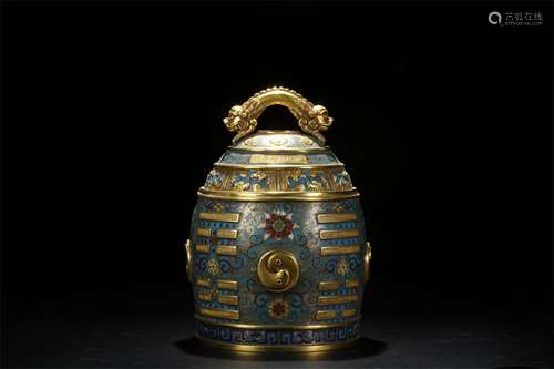 A Chinese Cloisonne Bell