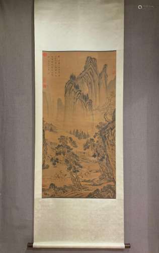 A Chinese Painting, Wang Hui Mark
