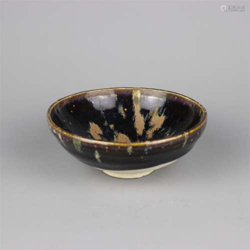 A Chinese Black Glazed Porcelain Bowl