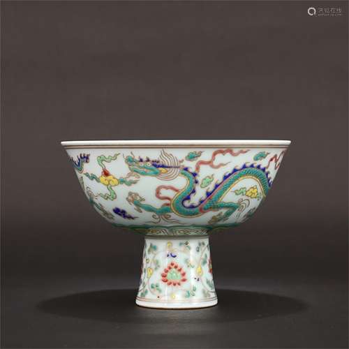 A Chinese Dou-Cai Glazed Porcelain Bowl