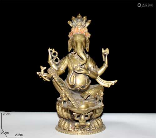 A Chinese Gilt Bronze Figure of Buddha