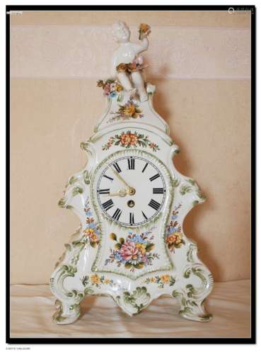 A French Porcelain Clock
