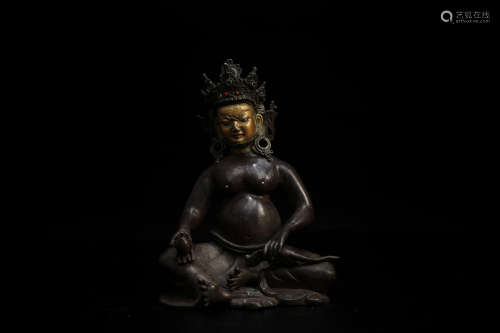 A Chinese Gilt Bronze Buddha