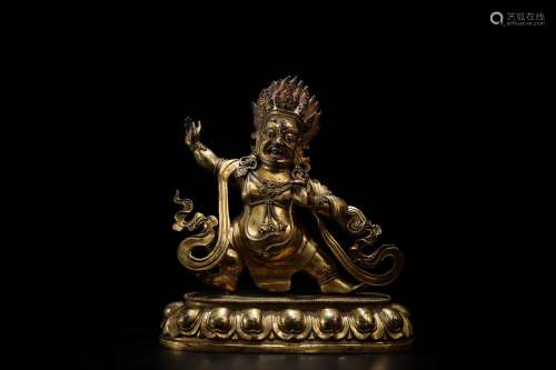 A Chinese Gilt Bronze Buddha