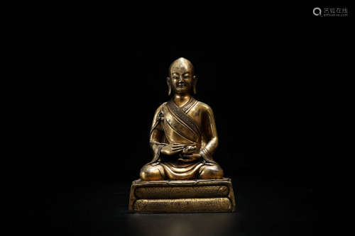 A Chinese Gilt Bronze Buddha