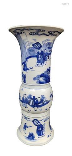 A Chinese Blue and White Porcelain Vase