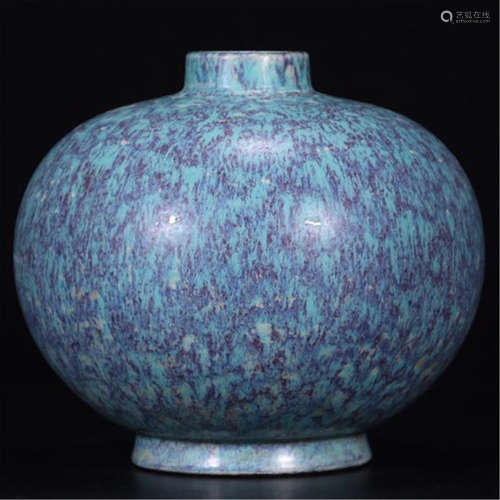 CHINESE PORCELAIN ROBIN EGG GLAZE WATER POT