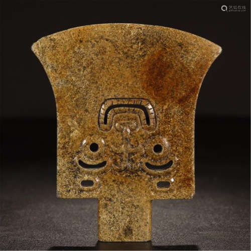 CHINESE ANCIENT JADE AXE PLAQUE