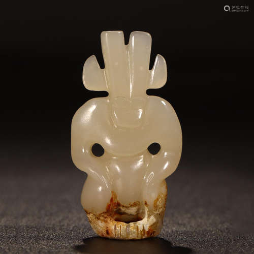 CHINESE NEPHRITE JADE FIGURE TABLE ITEM