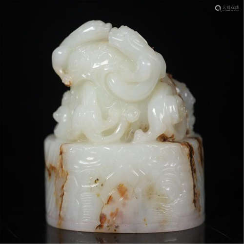 CHINESE WHITE JADE BEST SEAL