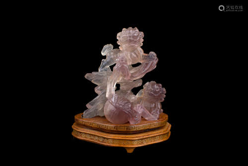 AMETHYST LION SCULPTURE