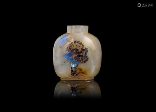 1750-1860 A shadow agate snuff bottle