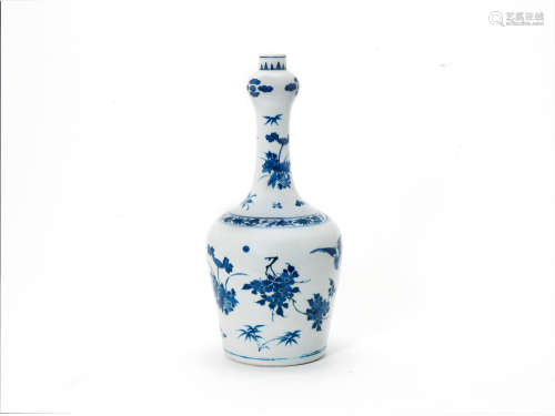 Chongzhen, circa 1640 A blue and white 'floral' vase