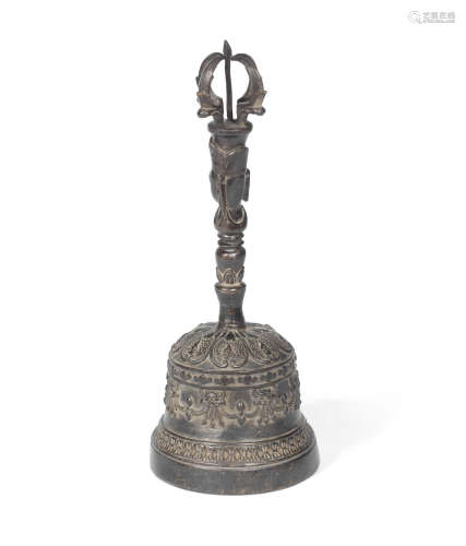 Probably Ming Dynasty A bronze ritual bell, ghanta