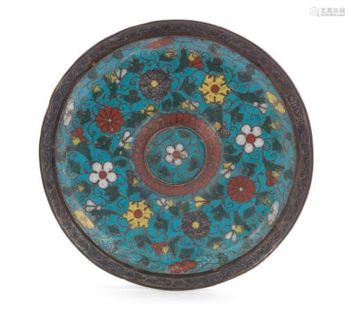 Ming Dynasty A cloisonné enamel cup stand