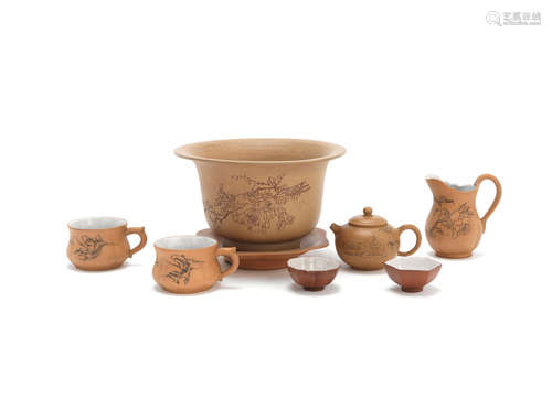 Qing Dynasty and later A selection of Yixing duanni and zisha vessels