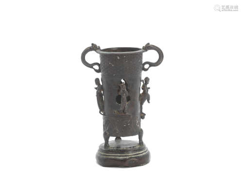 Late Ming Dynasty A bronze incense burner