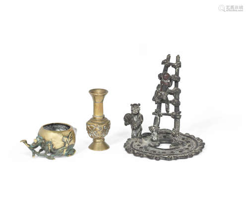 17th/18th century A group of three small bronzes