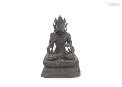 17th century A bronze figure of Bodhisattva