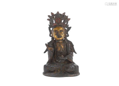Ming Dynasty A gilt bronze Bodhisattva