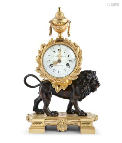 A FRENCH LATE 18TH CENTURY BRONZE AND ORMOLU MANTL…
