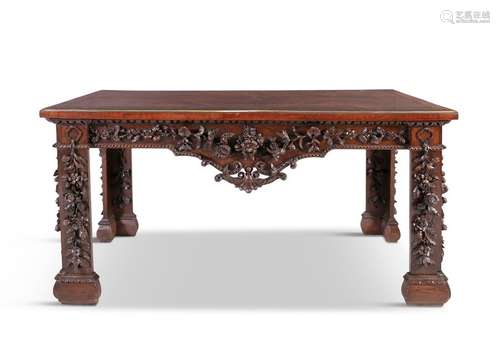 AN EARLY 19TH CENTURY MAHOGANY RECTANGULAR SIDE TA…