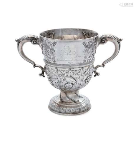 A RARE IRISH GEORGE III RACING CUP, from the Carri…