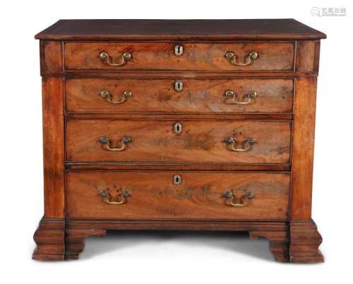 A GEORGE III MAHOGANY ARCHITECT'S CHEST, with the …