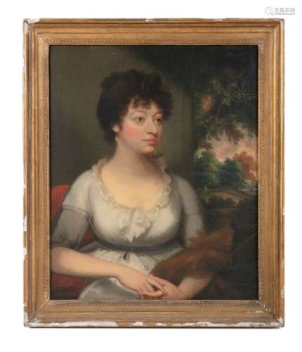 Mather Brown (1761 1831)Portrait of a Seated Lady …
