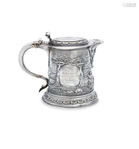 AN 18TH CENTURY SILVER RACING TROPHY, London marks…